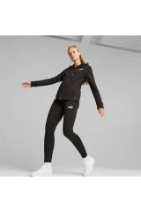 Metallic Tracksuit Tr Kadın Siyah Eşofman Takımı - 673701-01