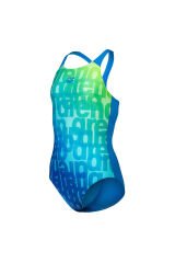 Multi Colours Swimsuit V Back Çocuk Mavi Yüzücü Mayosu 009007808